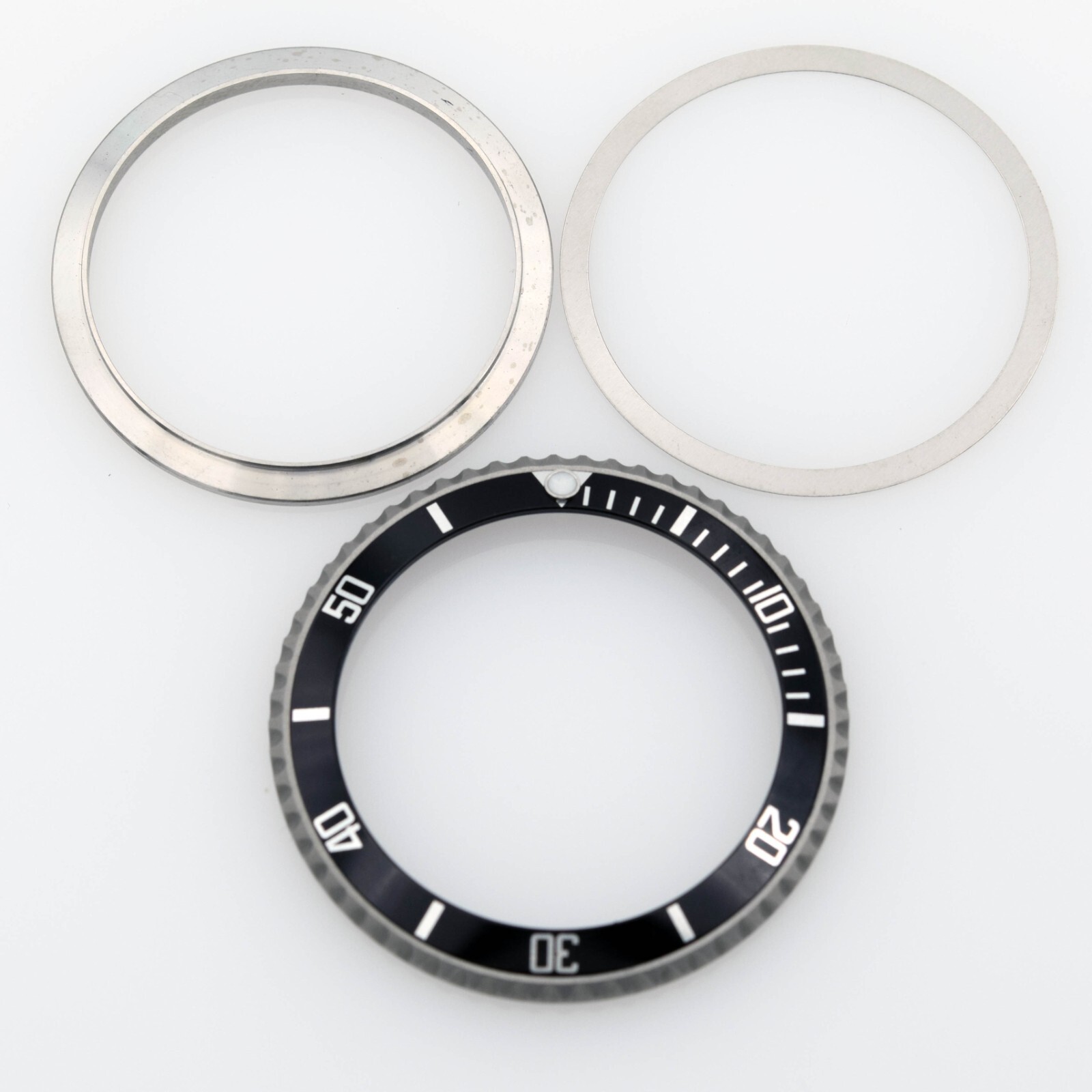 Bezel, Black Insert, Spring, Retainer For Rolex Submariner 5512 Unpolished