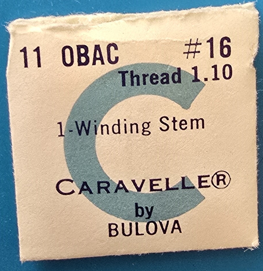 Caravelle Cal. 11OBAC #16A Winding Stem NOS