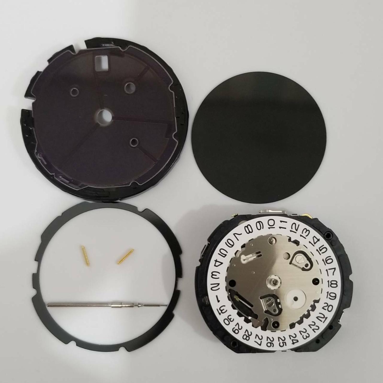 Date At 4:30 Quartz Watch Movement 3 Hands For Hattori /S. Epson VS75A/VS75B F