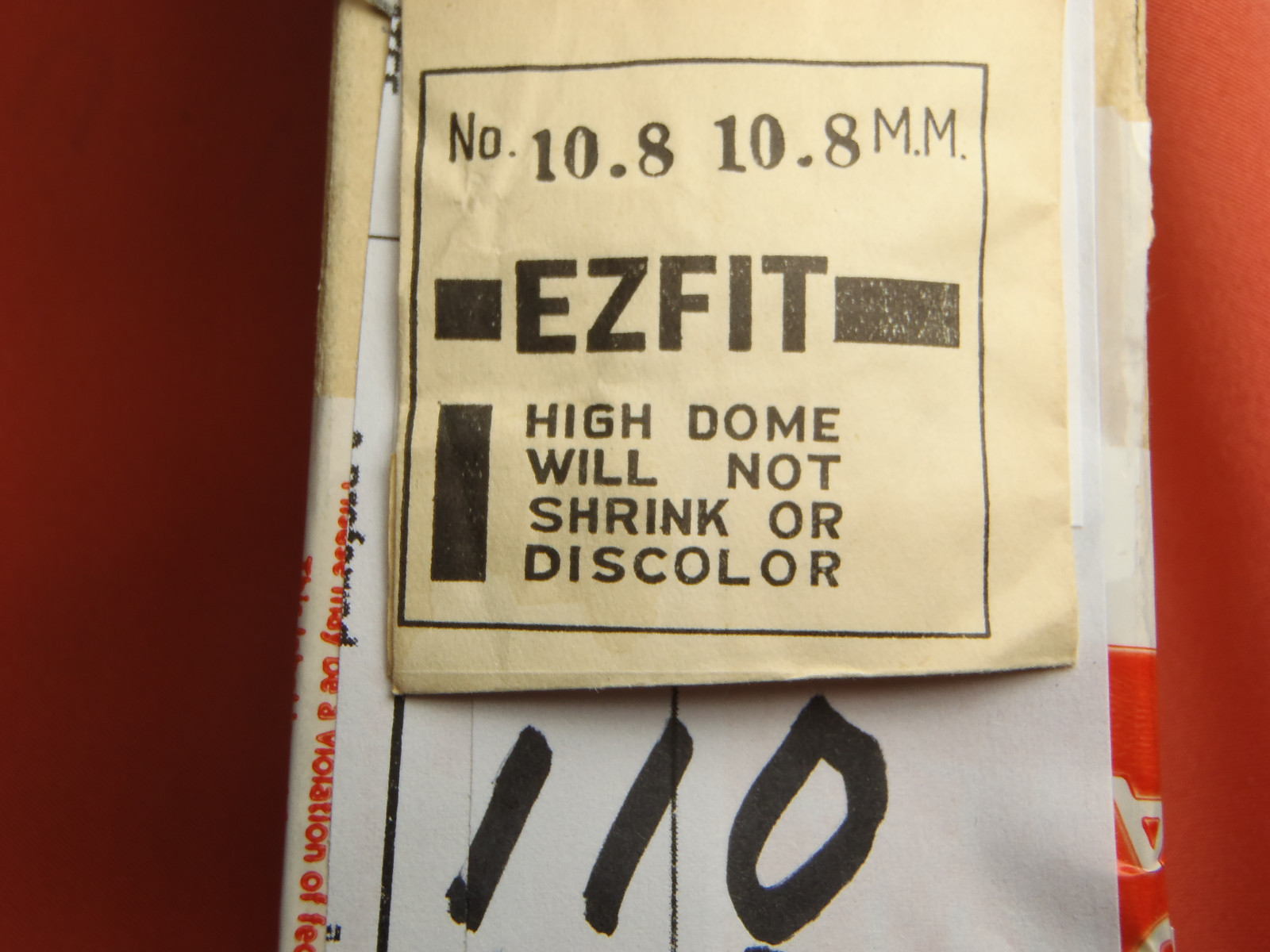 E-Z-FIT HIGH DOME ROUND PLASTIC WATCH CRYSTAL 10.8 MM NOS