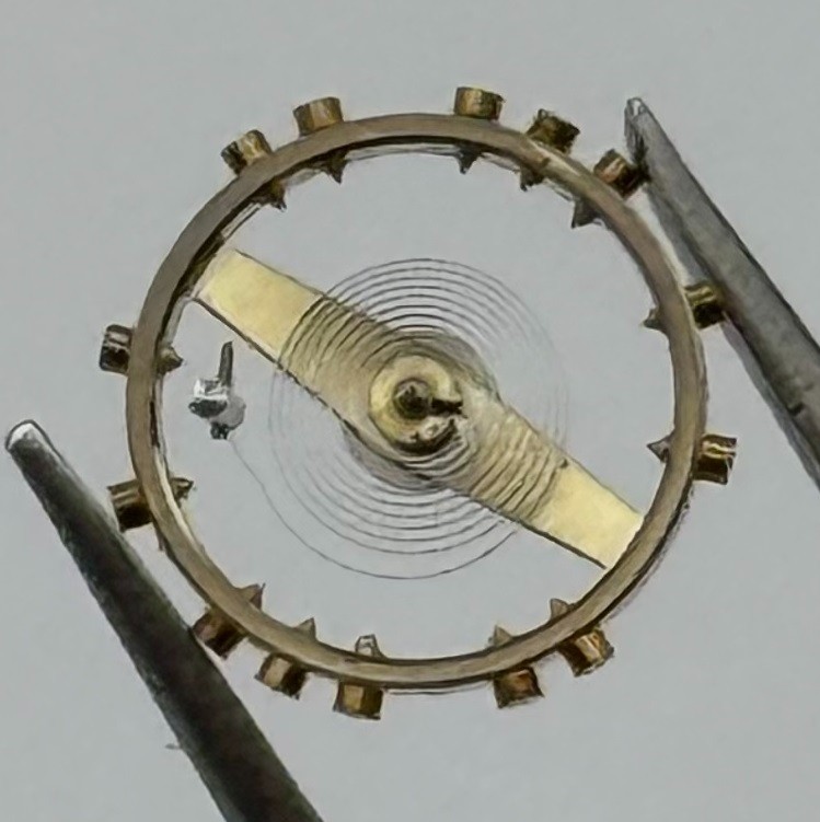 FHF 60 Balance Wheel Complete And Spring 6¾-8’’’ 200 M Watch Movement Parts NOS
