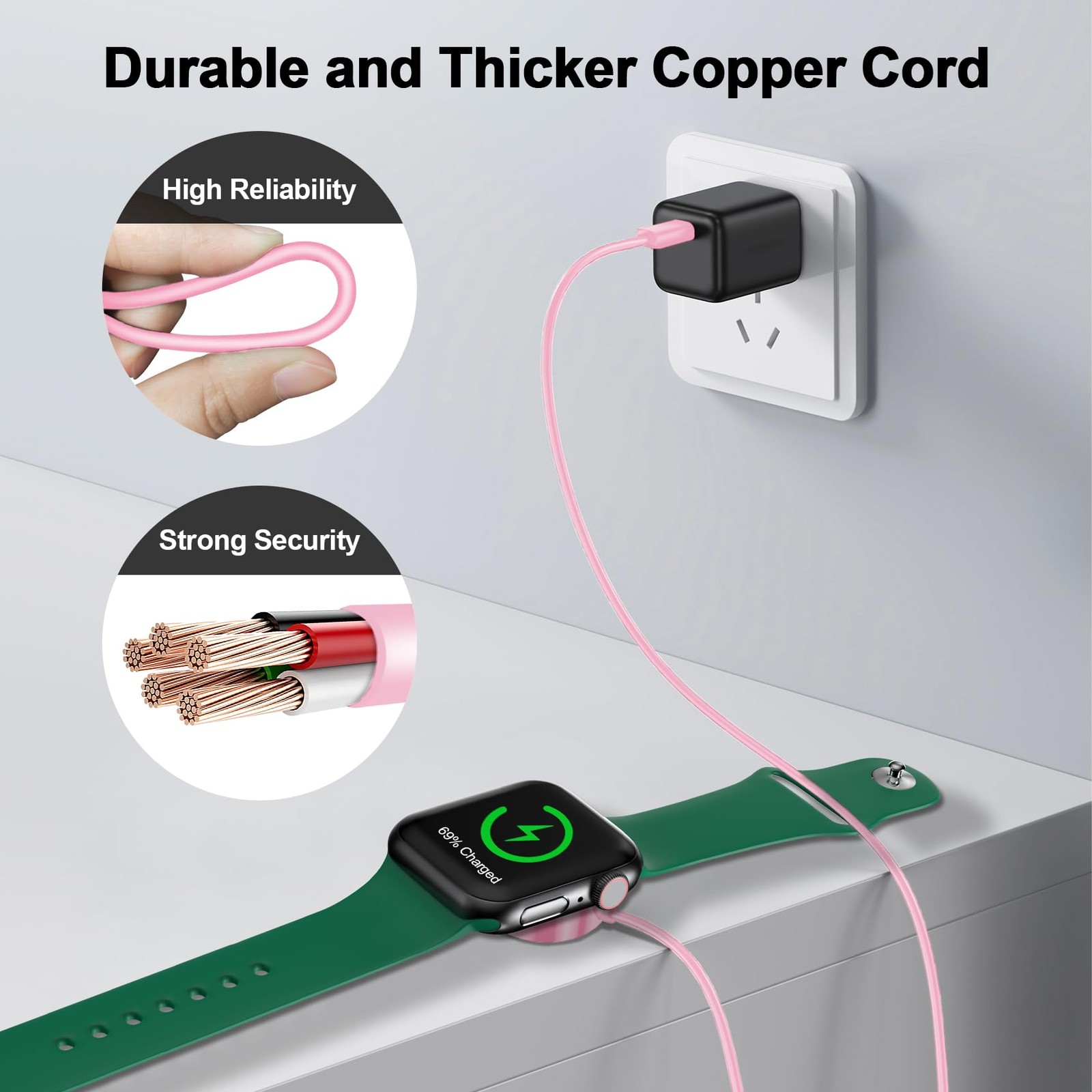 𝟐𝟎𝟐𝟔 𝐔𝐩𝐠𝐫𝐚𝐝𝐞𝐝 for Apple Watch Charger Magnetic Fast Charging Cabl…