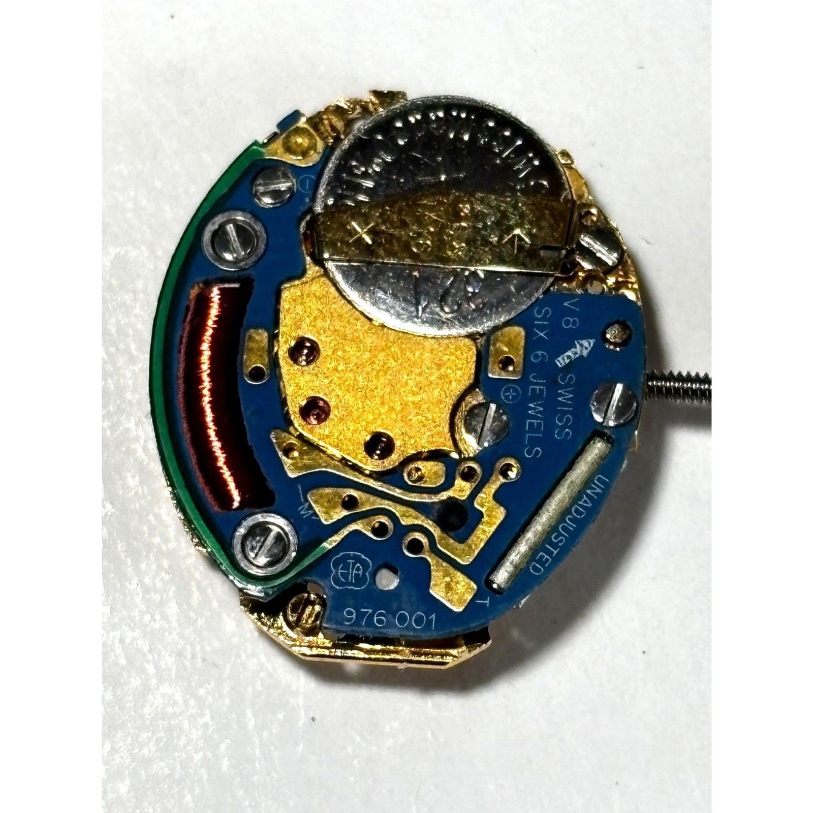 NOS ETA 976.001 Swiss 6 jewel quartz movement, working