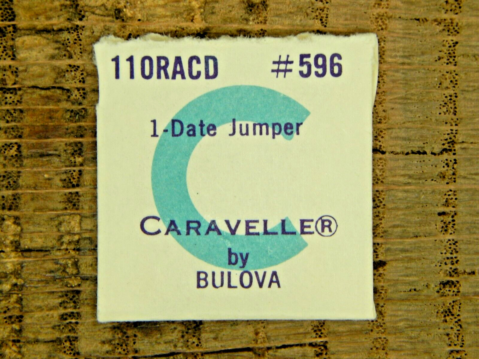 Genuine Caravelle by Bulova 11ORACD Date Jumper 596 Watch Part NEW OLD STOCK
