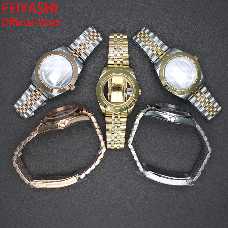 36mm/40mm Explorer Watch Case+Jubilee Bracelet Stainless Steel Sliding Buckle