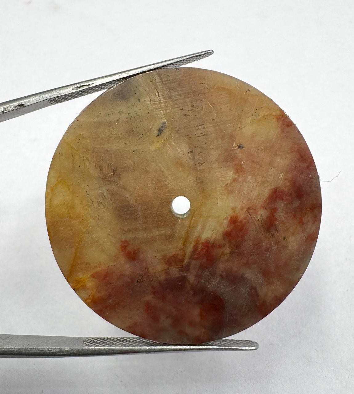 blood jasper Stone watch dial Polished Gemstone 33 mm Round shape gmc 1103w