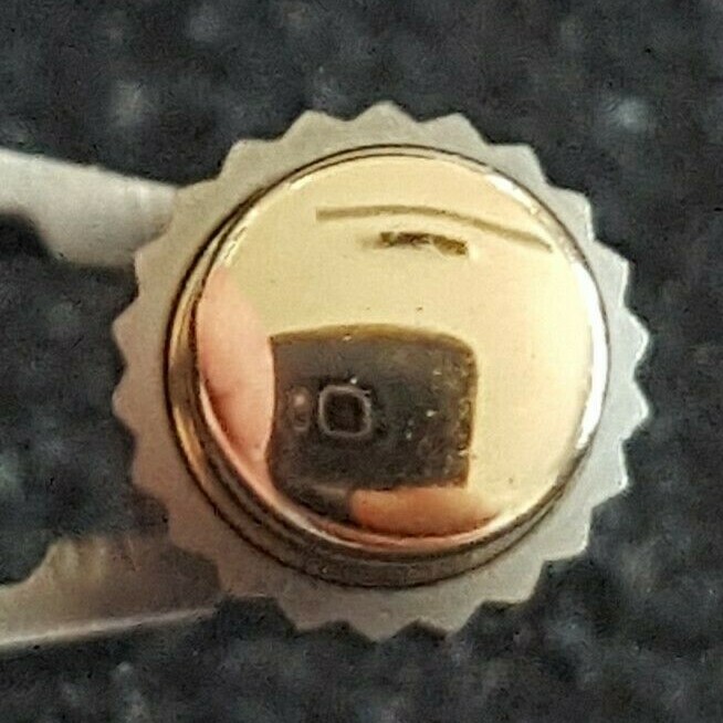 Omega Pusher Part Number 086-0075TI-BP, Titanium-18KT Pink Gold Cap