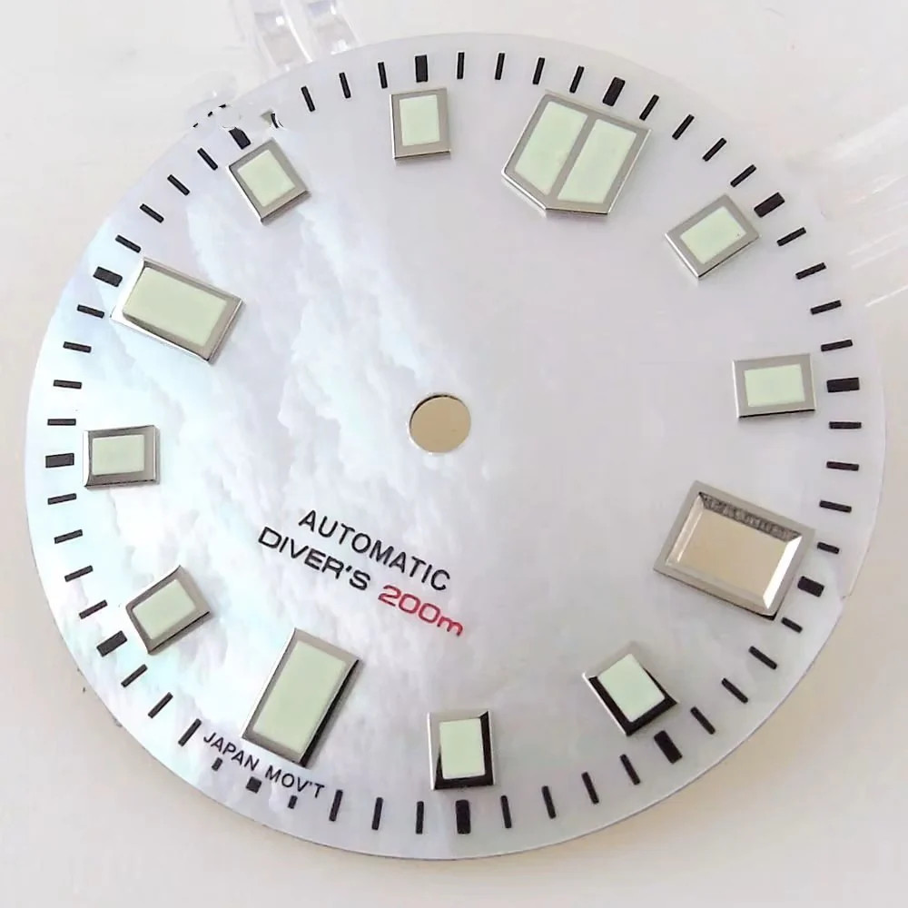 Dial 29.0mm No Logo for watch moding White Mother of Pearl – fits NH35 Family