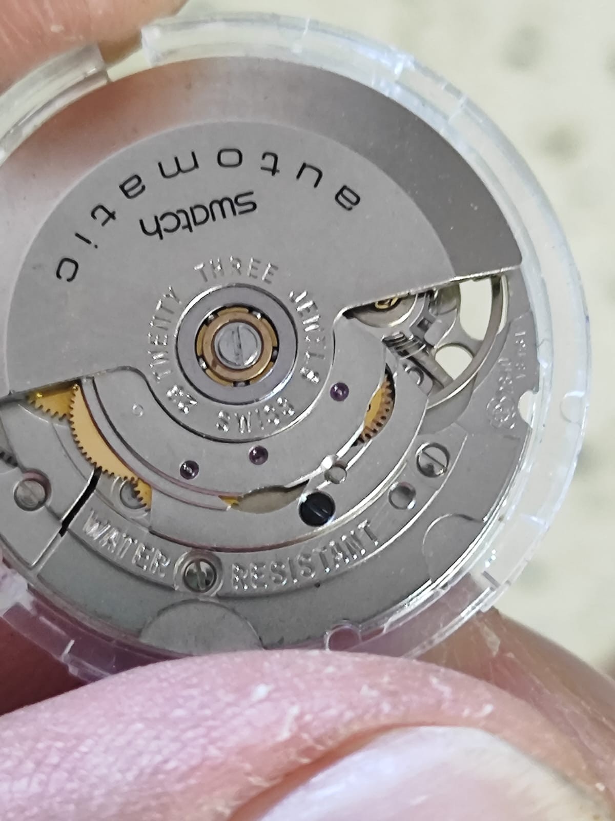 Original ETA 2840 Movement With Dial & Hands – Not Work Good Balance Used
