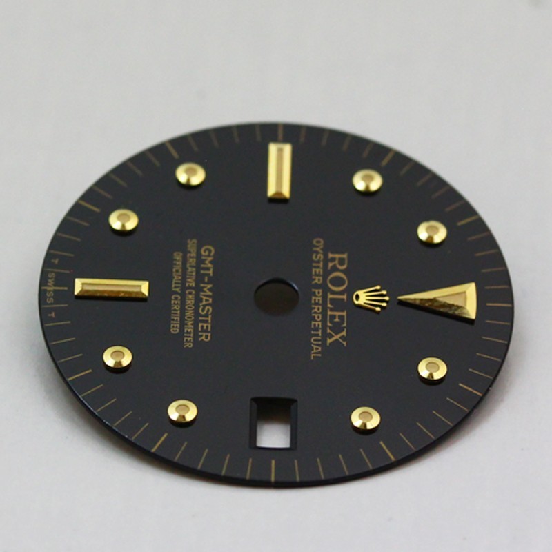 Rolex Genuine 16753 GMT-Master Black & Yellow Gold Nipple Dial ca. 1970’s
