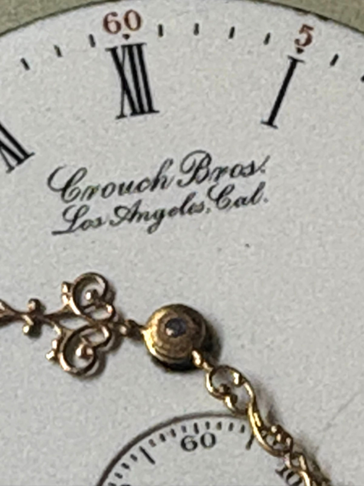 WALTHAM 0 SIZE POCKETWATCH PORCELAIN DIAL ” SEE AD “—-B-148