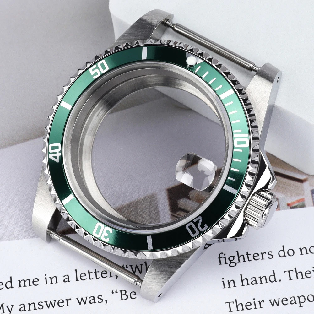 High Quality 38MM Watch Case Sapphire Glass for Retro Submariner NH35 NH36 NH34