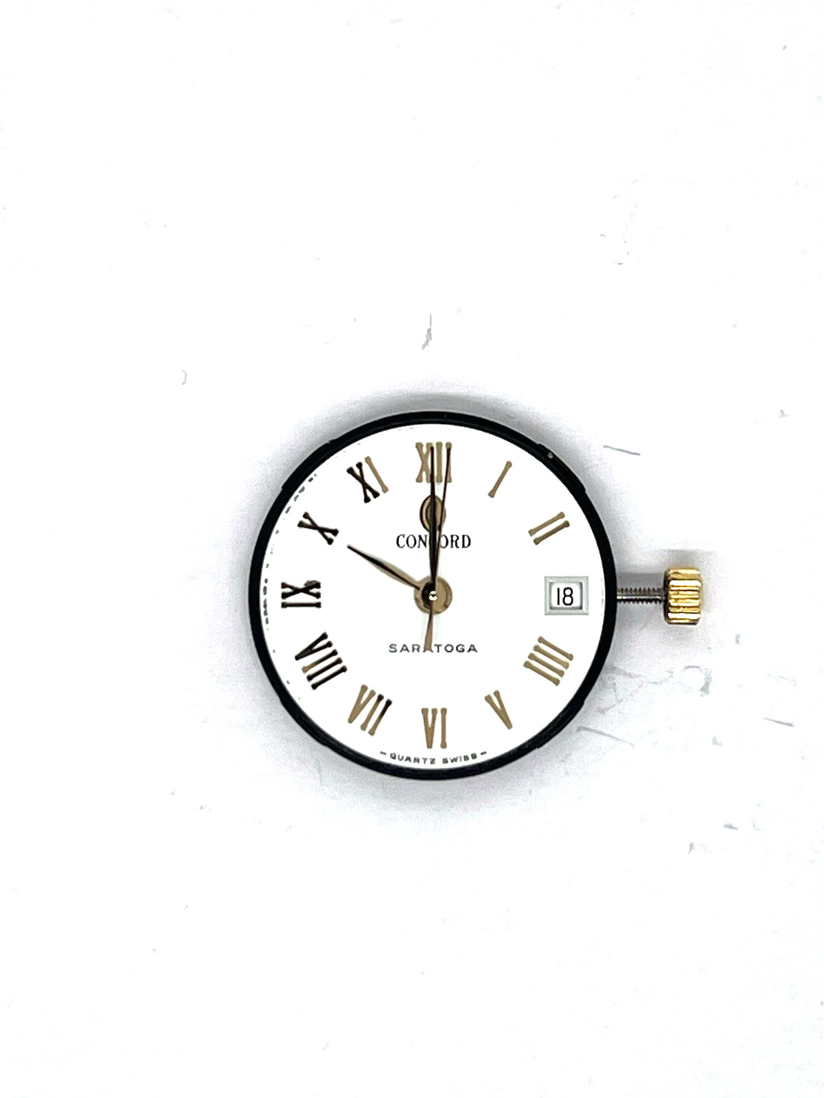 Concord Saratoga Watch Movement 51 73 287 G Working Condition