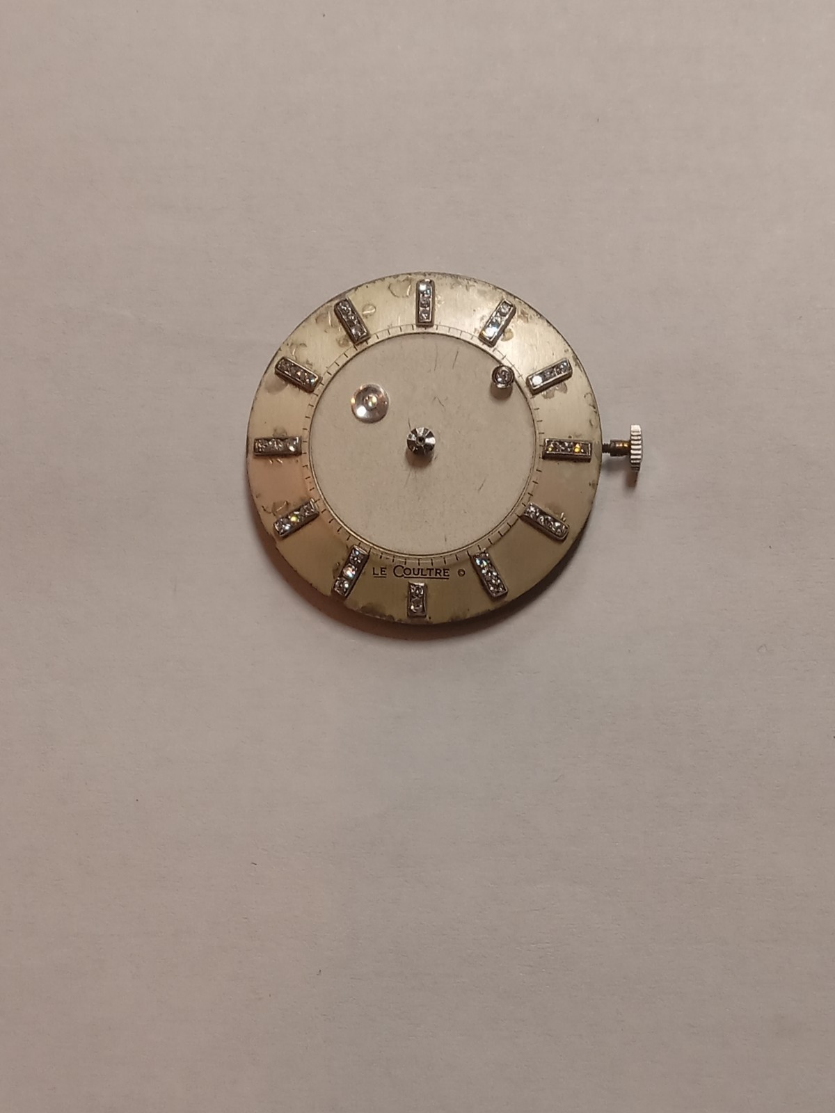 jaeger lecoultre W.movement Mystery Dial With Diamonds Real White Natyral Mens