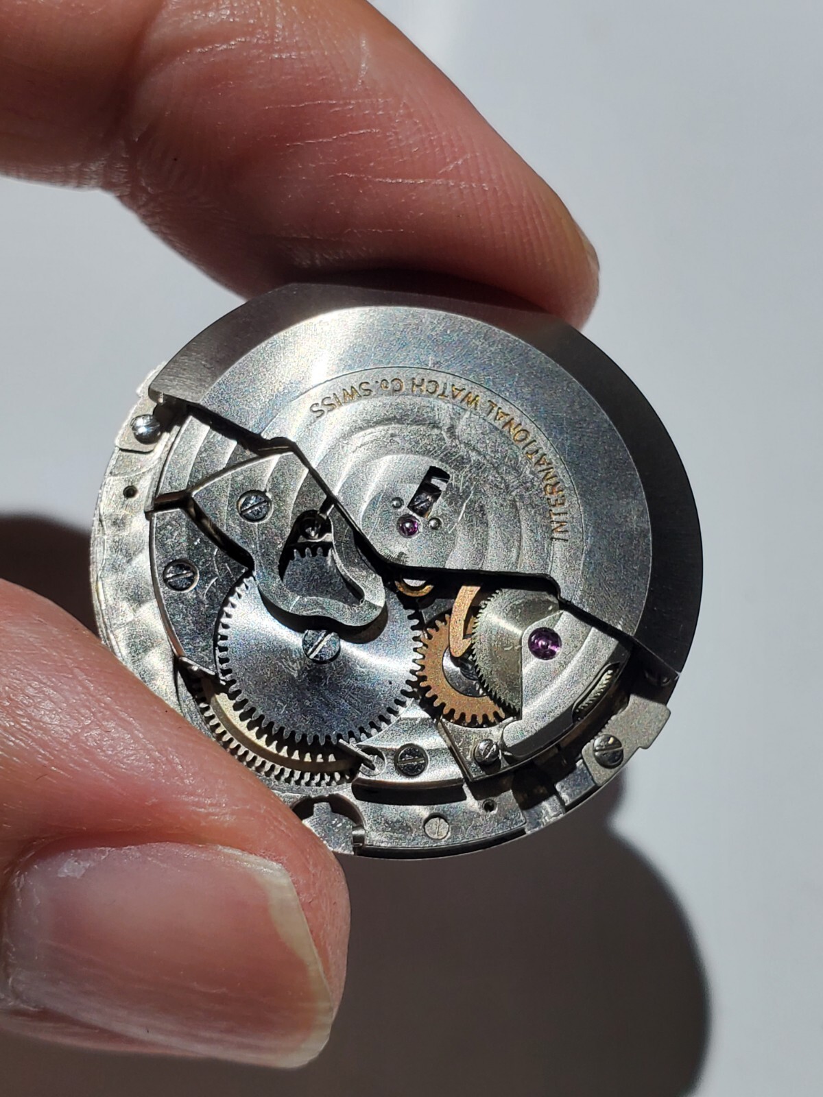 Vintage 60s IWC Aquatimer Vignette Blue Dial and Complete Movement Parts