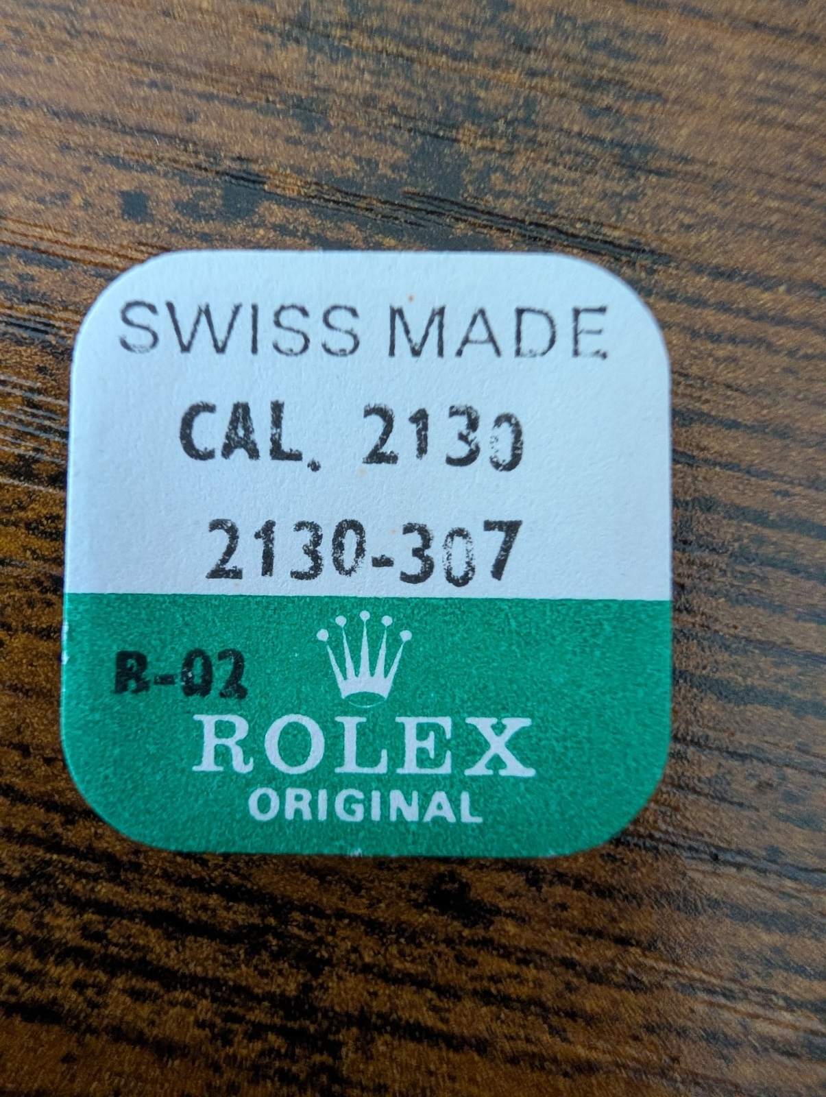 ROLEX- BARREL ARBOR – FACTORY SEALED-CAL 2130 PART 2130-307