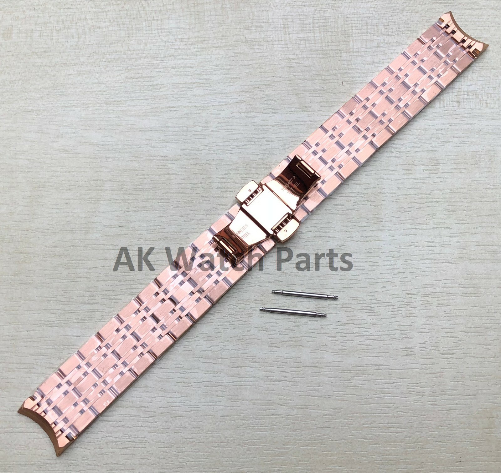 19mm ROSE GOLD Strap Fits Tissot Carson T085407A T085410A Bracelet/Band Watch