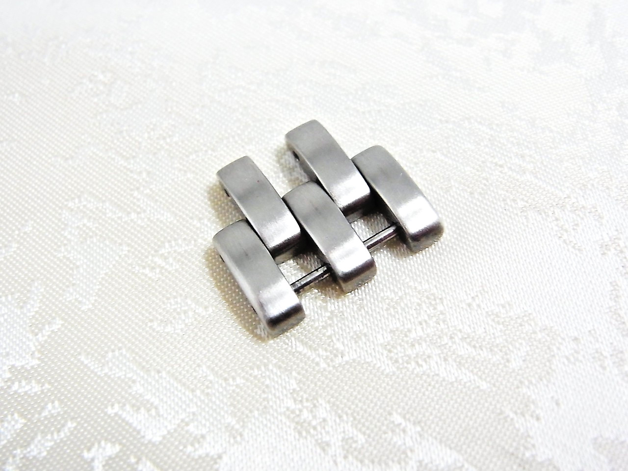 Cartier Panthere Watch Genuine 16mm LM Link SS Band Bracelet Parts EX (3