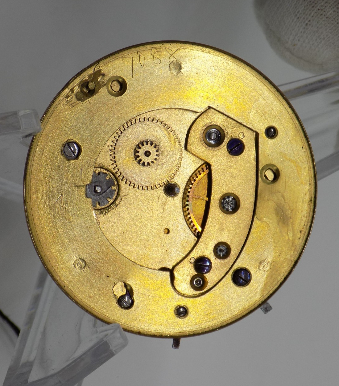 1805-1855 Joseph Johnson Verge Fusee Liverpool Pocket Watch Movement Part Key +