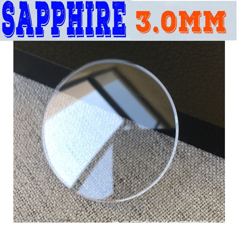 3mm 28-42mm Flat Round Sapphire Glass Mineral Crystal Glasses Watch Lens Mirror