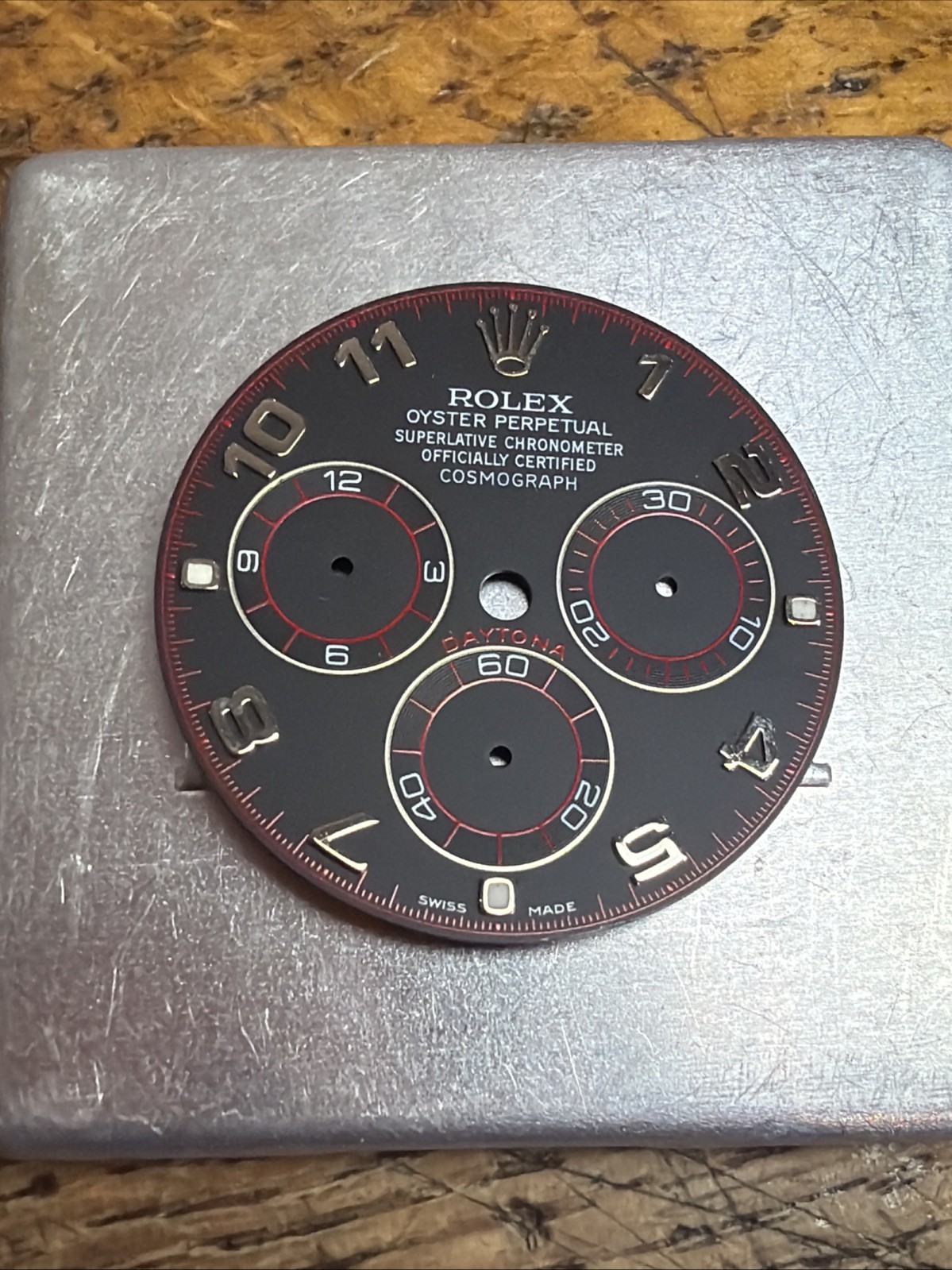 Rolex Slate Black Racing Arabic dial genuine for Daytona 116520 116519 116509