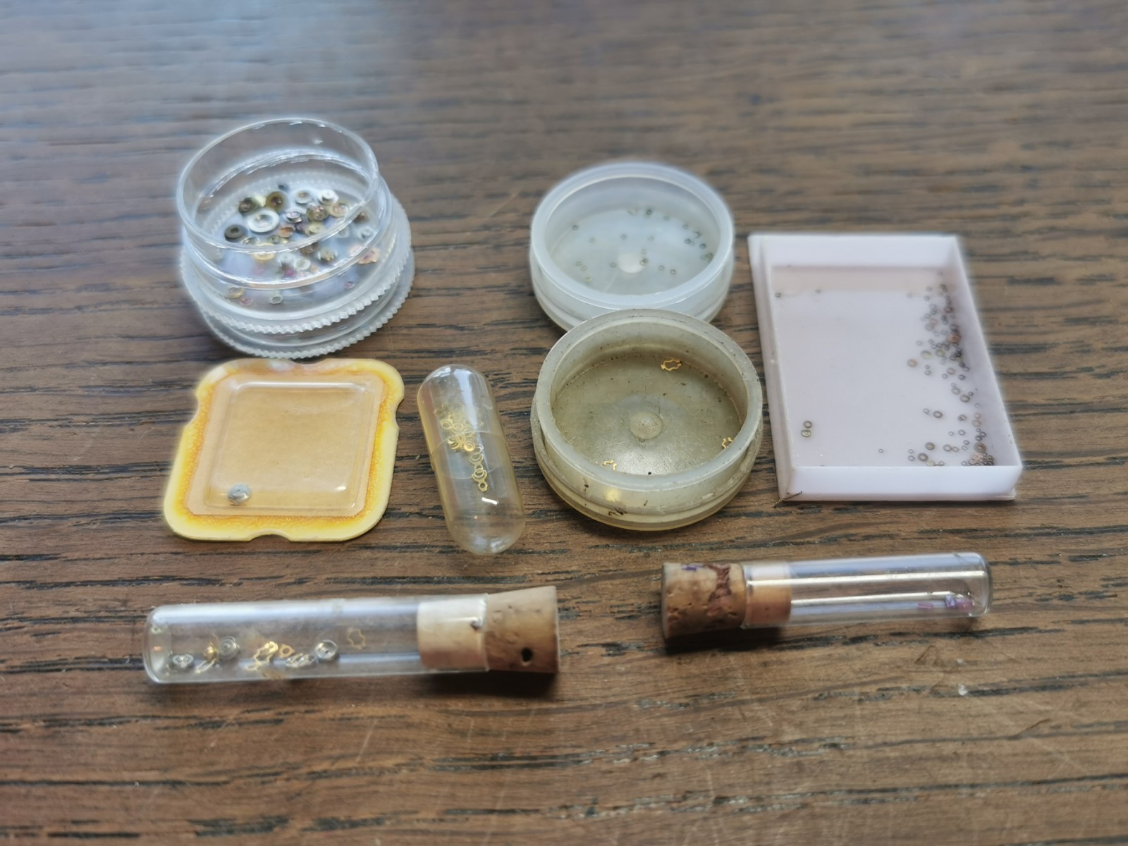 Watch Parts, Cap Jewels, Shock Springs, Chatons, Mostly NOS, Watchmaker #R656
