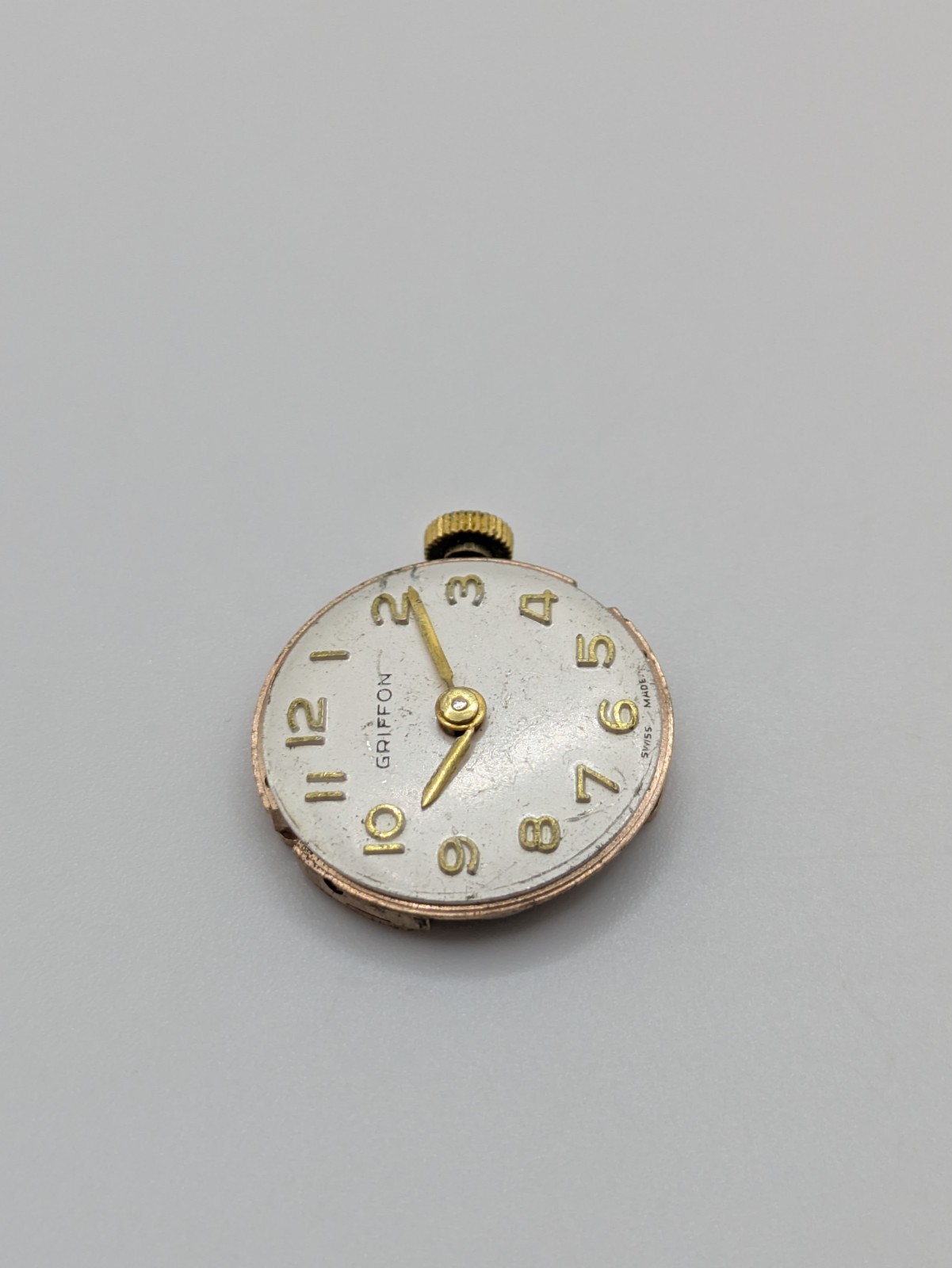 FHF 351 Griffon Manual Wind Watch Movement Swiss Made 17 Jewels Untested 19.5mm