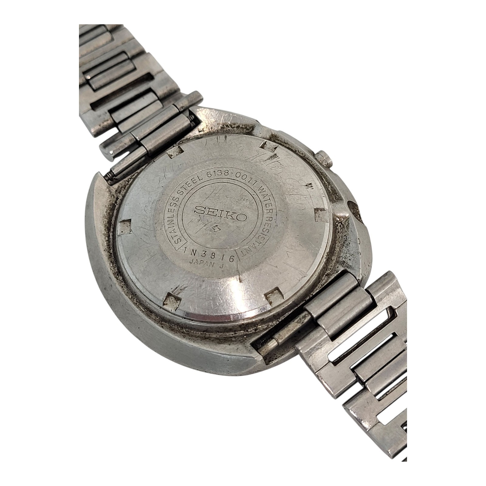 Seiko 6138-0011 UFO Stainless Steel Case Used