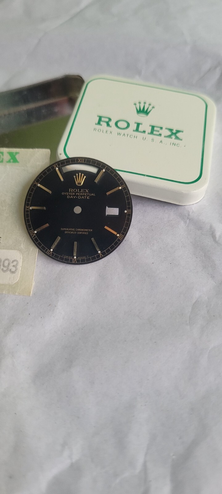 Vintage 100% Genuine Rolex men’s President 18238 and 18038 rare gilt black dial,