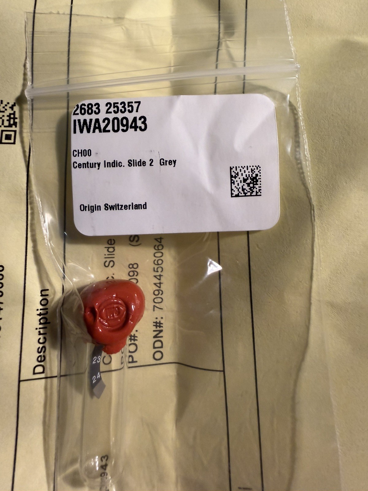 Genuine IWC Date Slide Disc Vial for Ardoise Gray Dial Perpetual Calendar