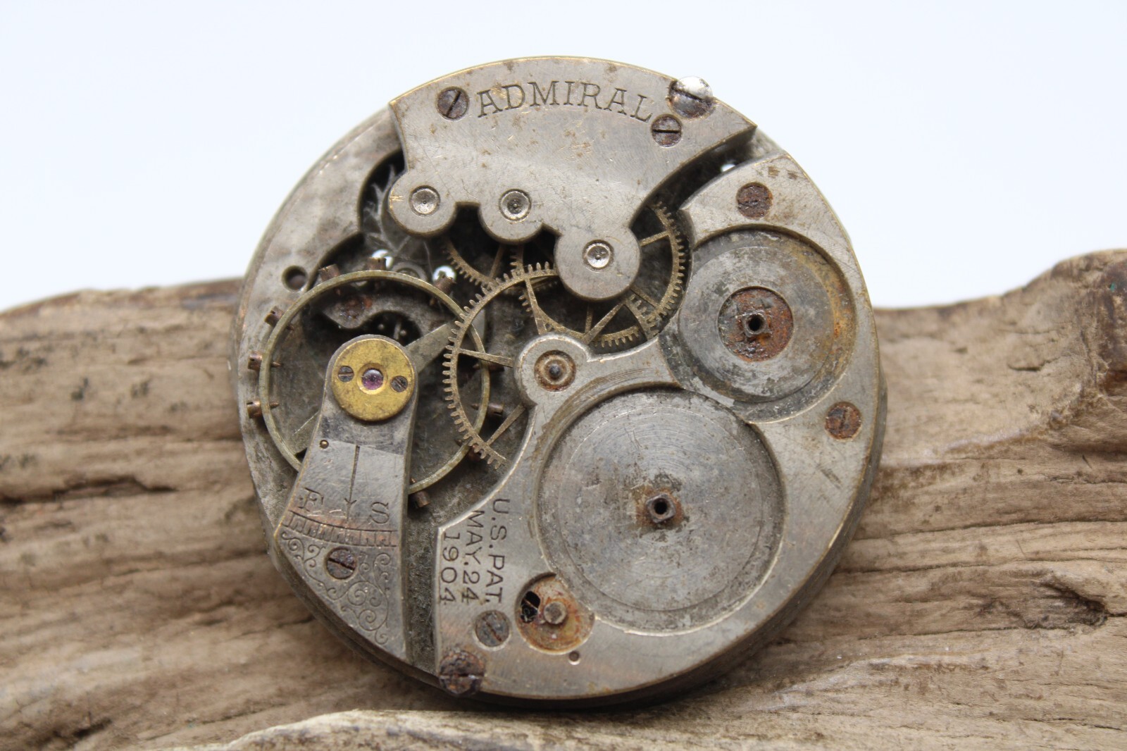 1904 ADMIRAL POCKET WATCH MOVEMENT 6689723 41.3mm FOR REPAIR (GF4)