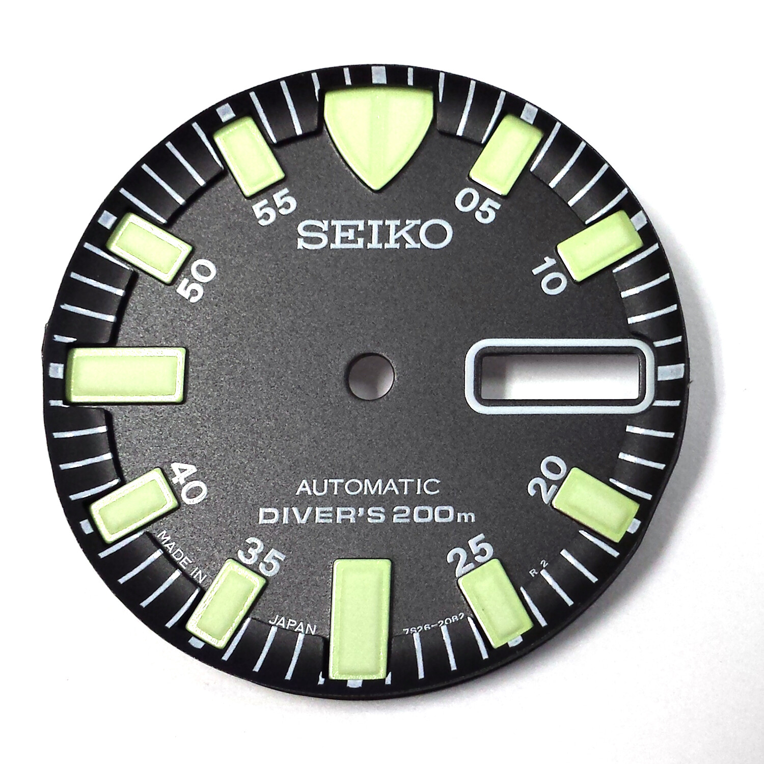 SEIKO Black DIAL for SKX779 with Green Luminous