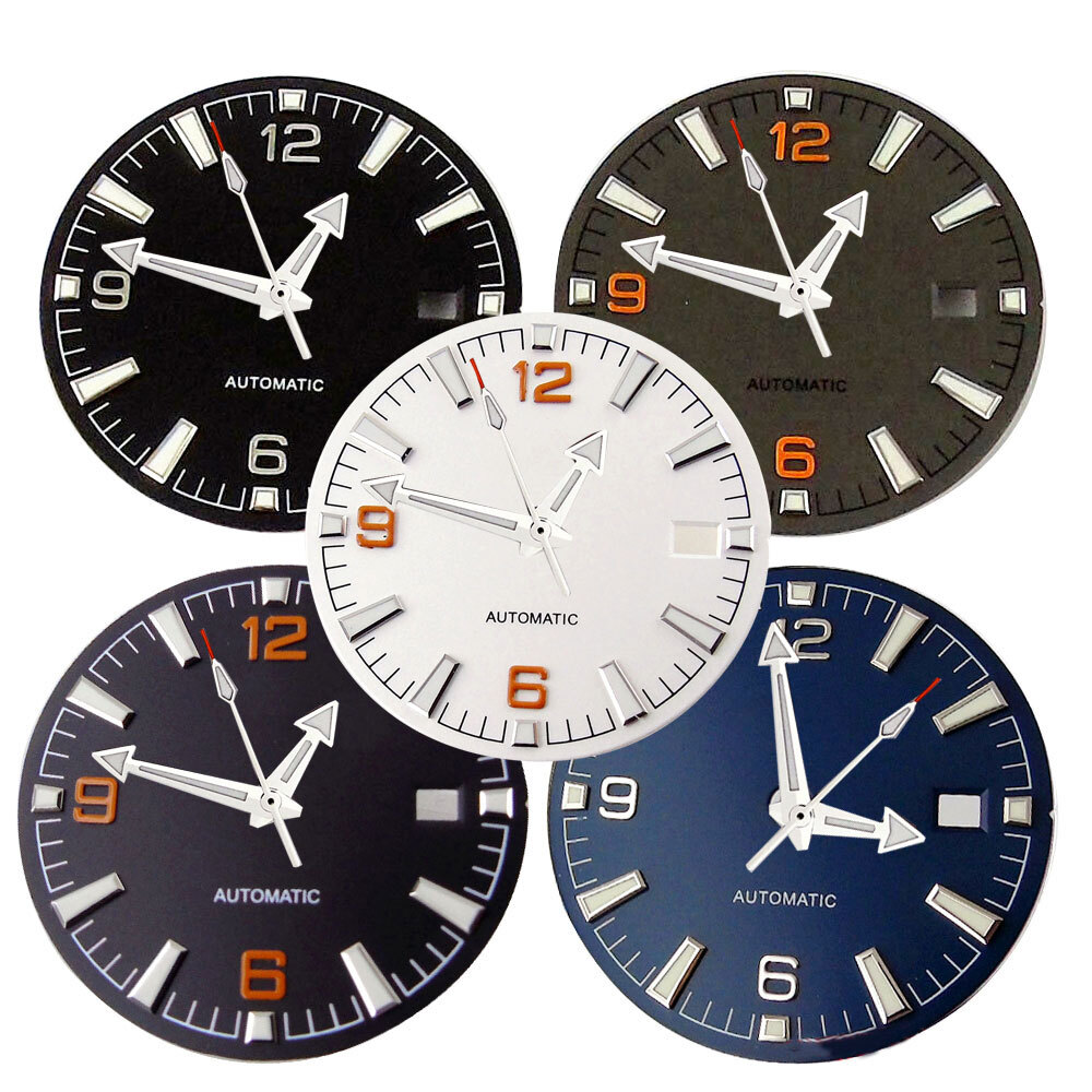 31mm Sterile Watch Dial Blue Black Grey Color fit NH35 NH36 2836 2824 Miyota8215