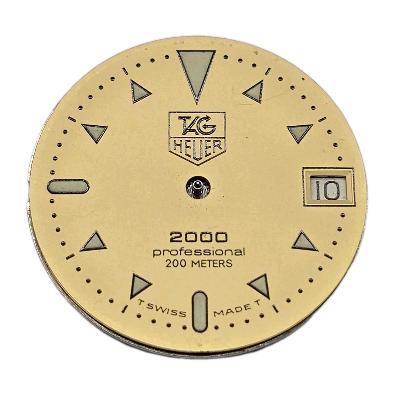 Tag Heuer 2000 Professional 200 Meters Gold Dial 555 145 Movement Parts Repair