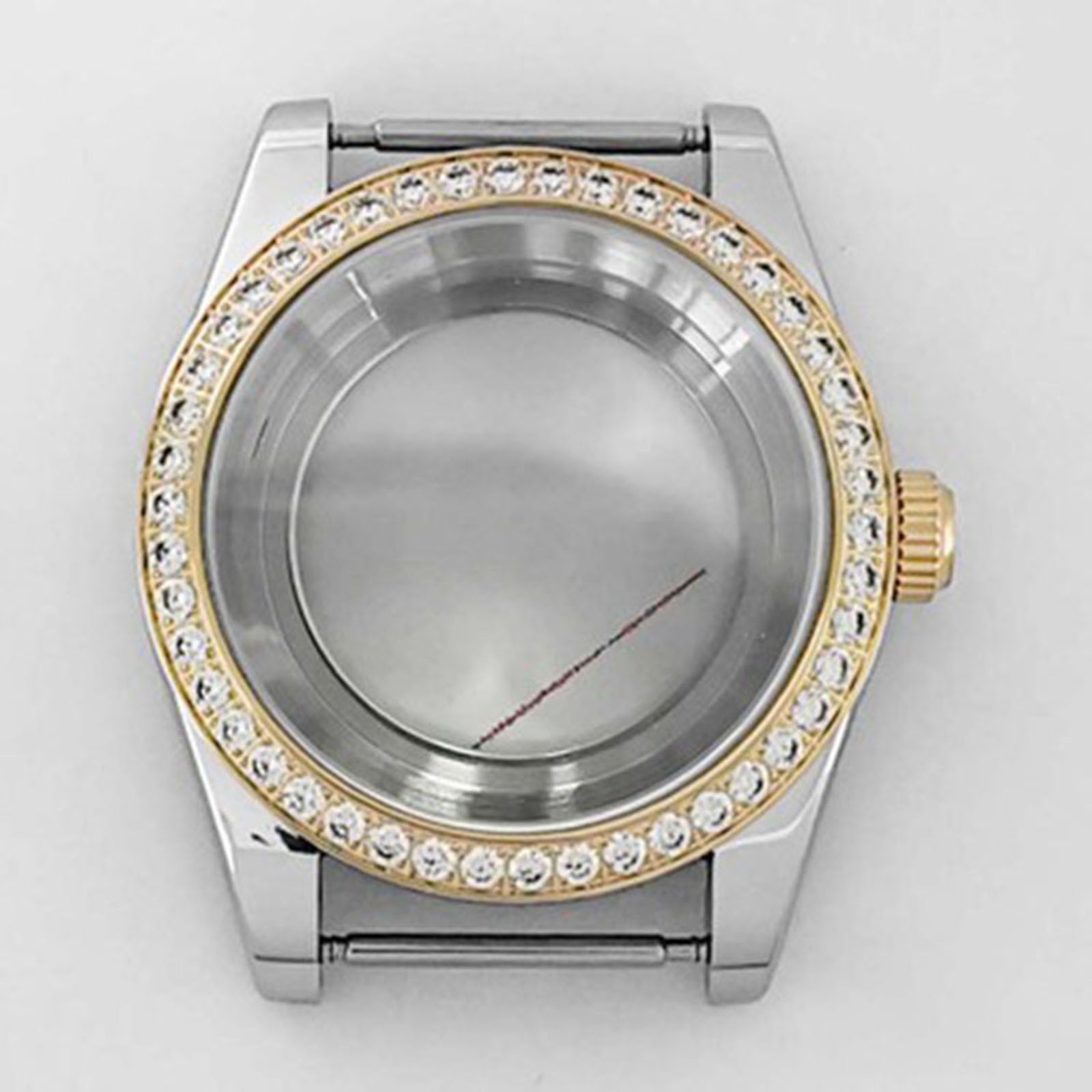 39mm Stainless Steel Watch Case Modified With Watch Part For Nh35/36 Movement