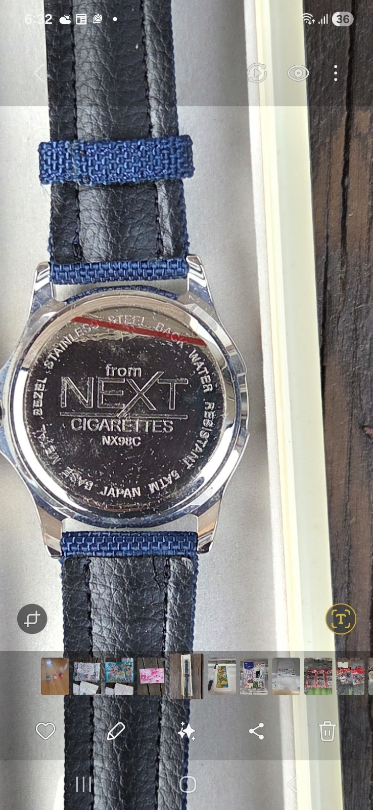Vintage NEXT Cigarette Novelty Watch Japan Tobacco Promo Rare Collectible