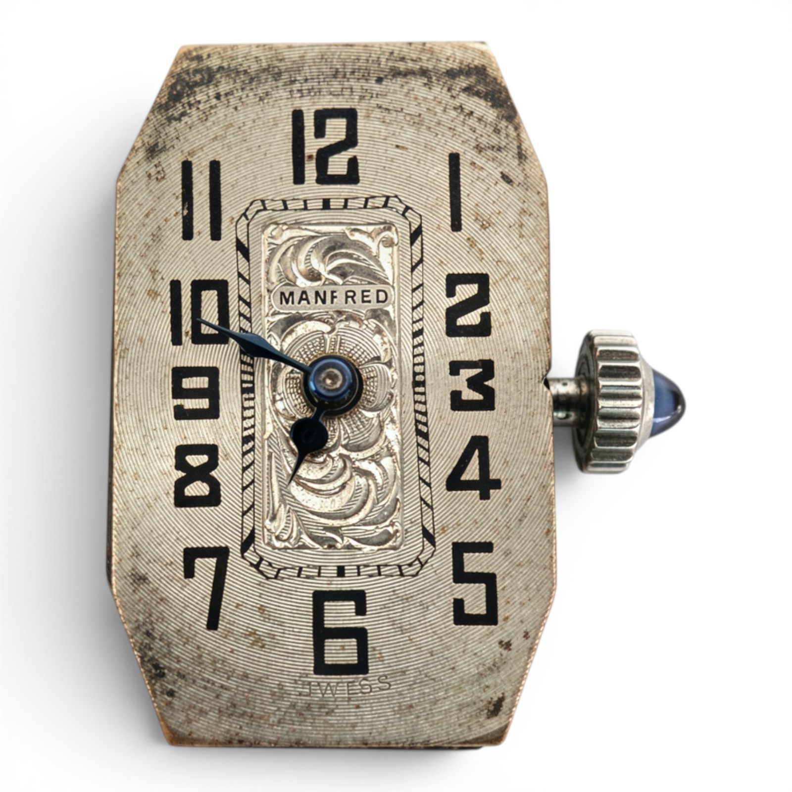 Art Deco Manfred 16J Mechanical Ladies Watch Movement Parts Repair Vintage 1930s