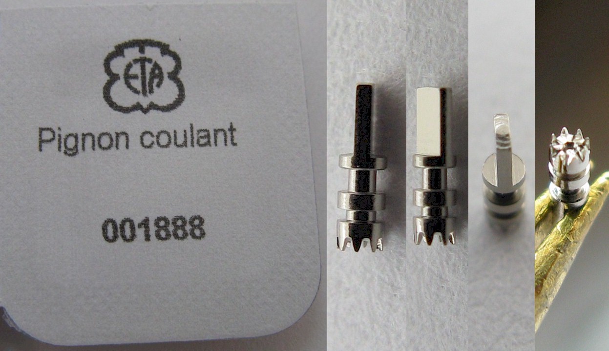 ETA 256.111 Omega 1426 Longines 152.2 watch movement part sliding clutch pinion