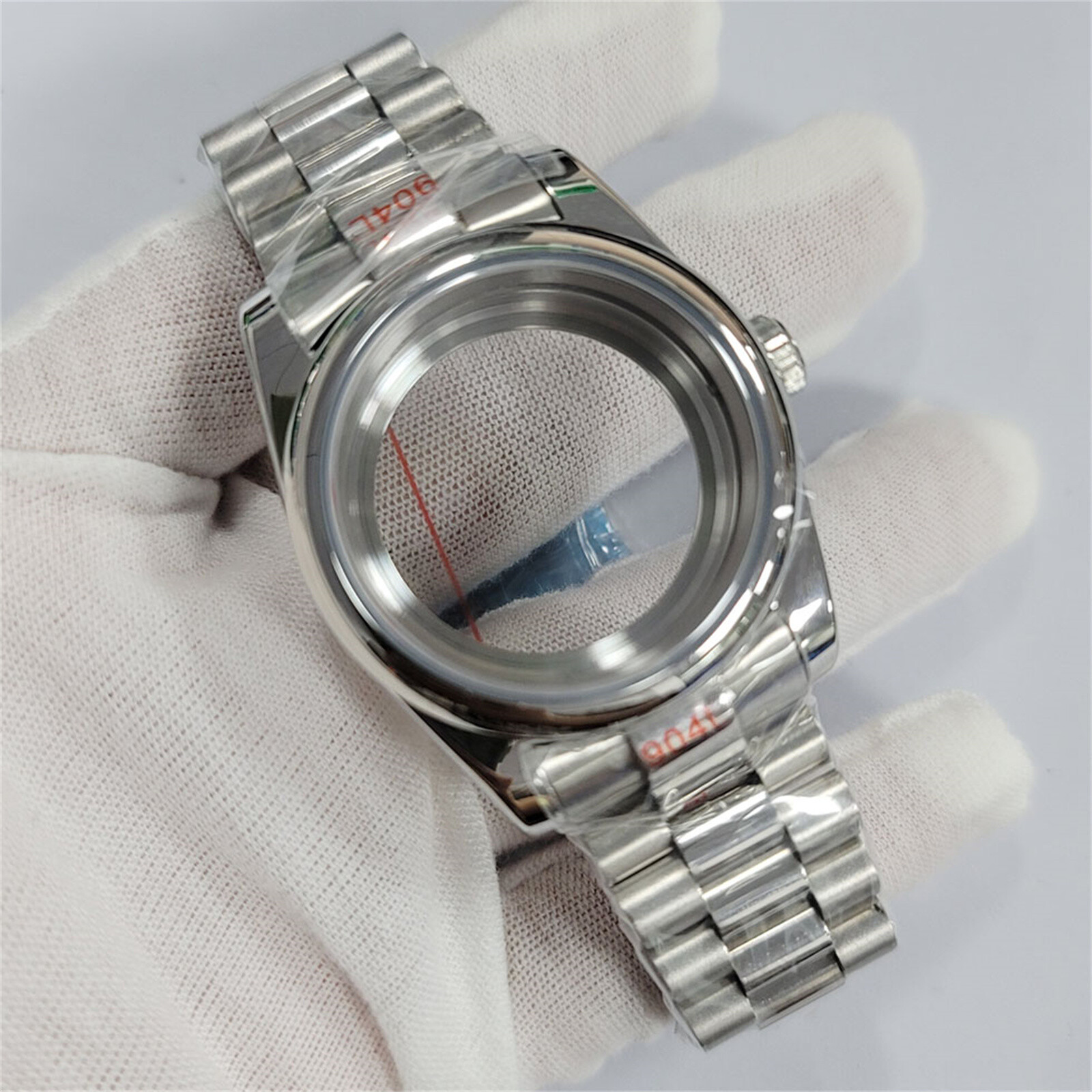 ​36/39MM Stainless Steel Watch Case+Strap Sapphire Glass For NH35/36/4R Movement