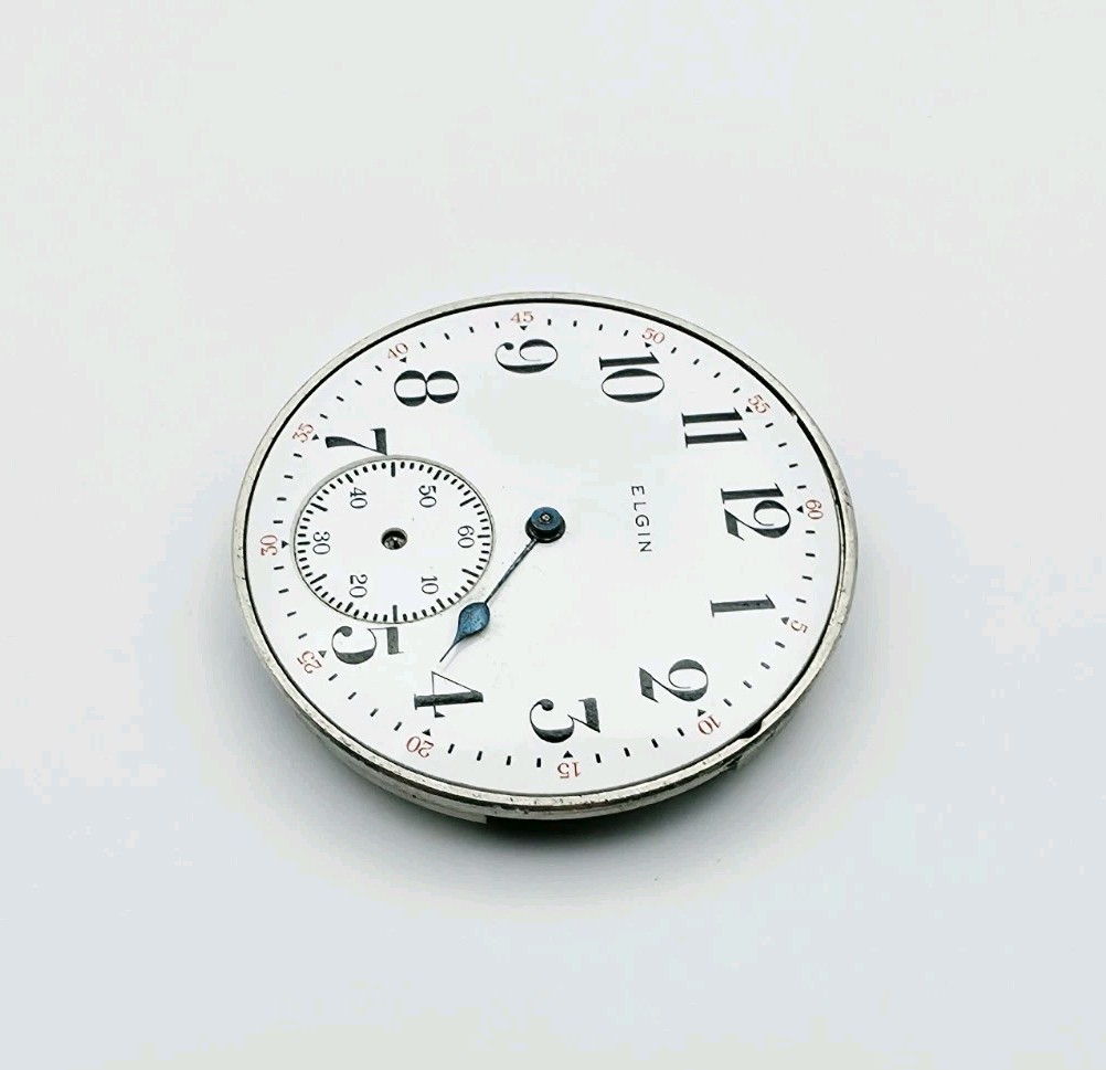 1920 Elgin Model 3 Grade 303 7J 12s Pocket Watch Movement For Repair