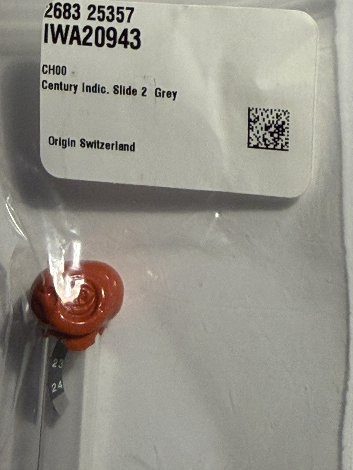 Genuine IWC Date Slide Disc Vial for Ardoise Gray Dial Perpetual Calendar
