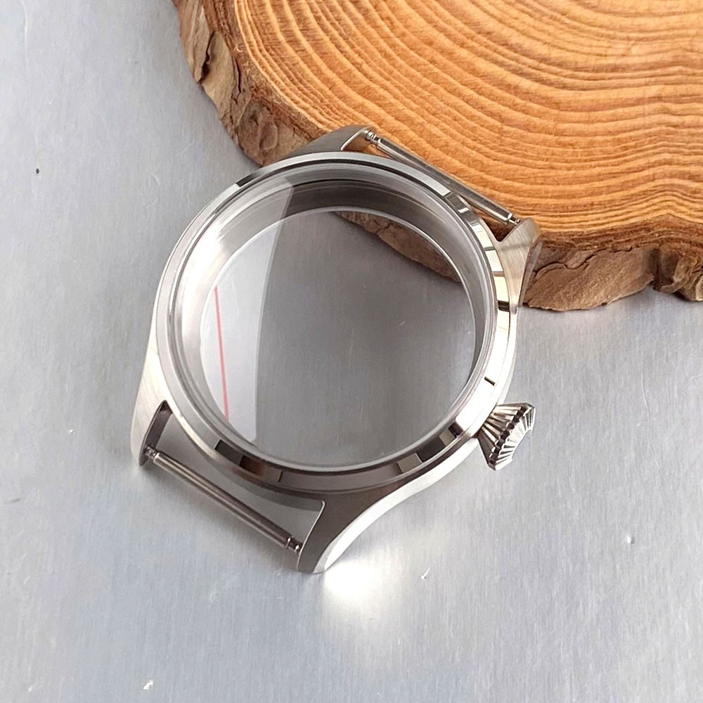 42mm Vintage Pilot Sapphire Watch Case 37mm Dial Fit ETA6497 ST3600 Replacement