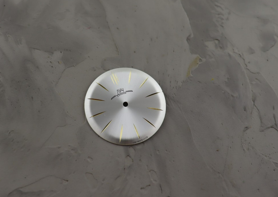 Dial for vintage Watch Poljot de Luxe, Luch. 23 jewels, wristwatches Soviet