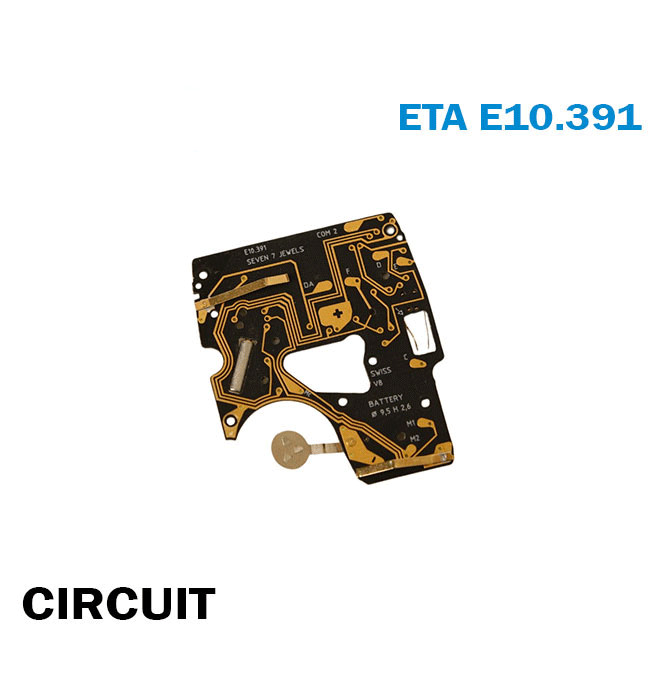 Circuit For ETA E10.391-Swiss Watch-Electronic Movement Module.