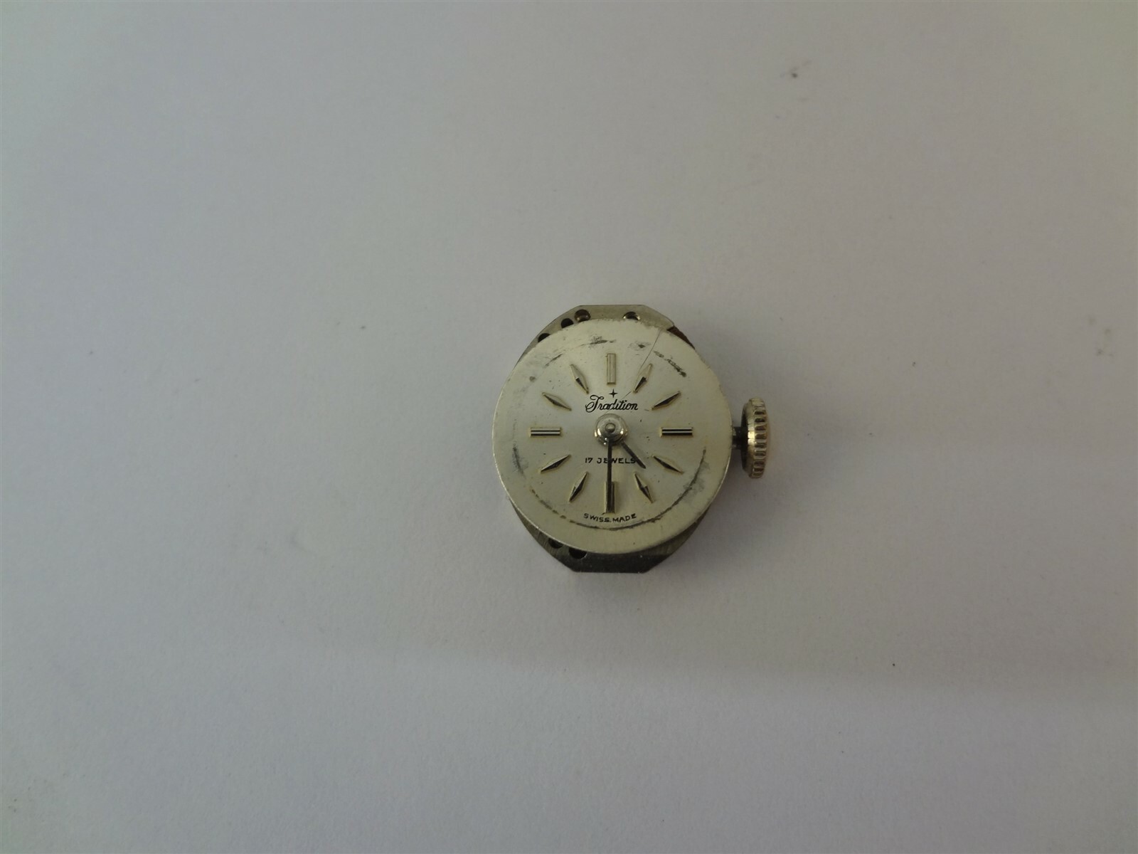 Tradition 17 Jewels Hand Wind Ladies Watch Movement For Parts Not Working