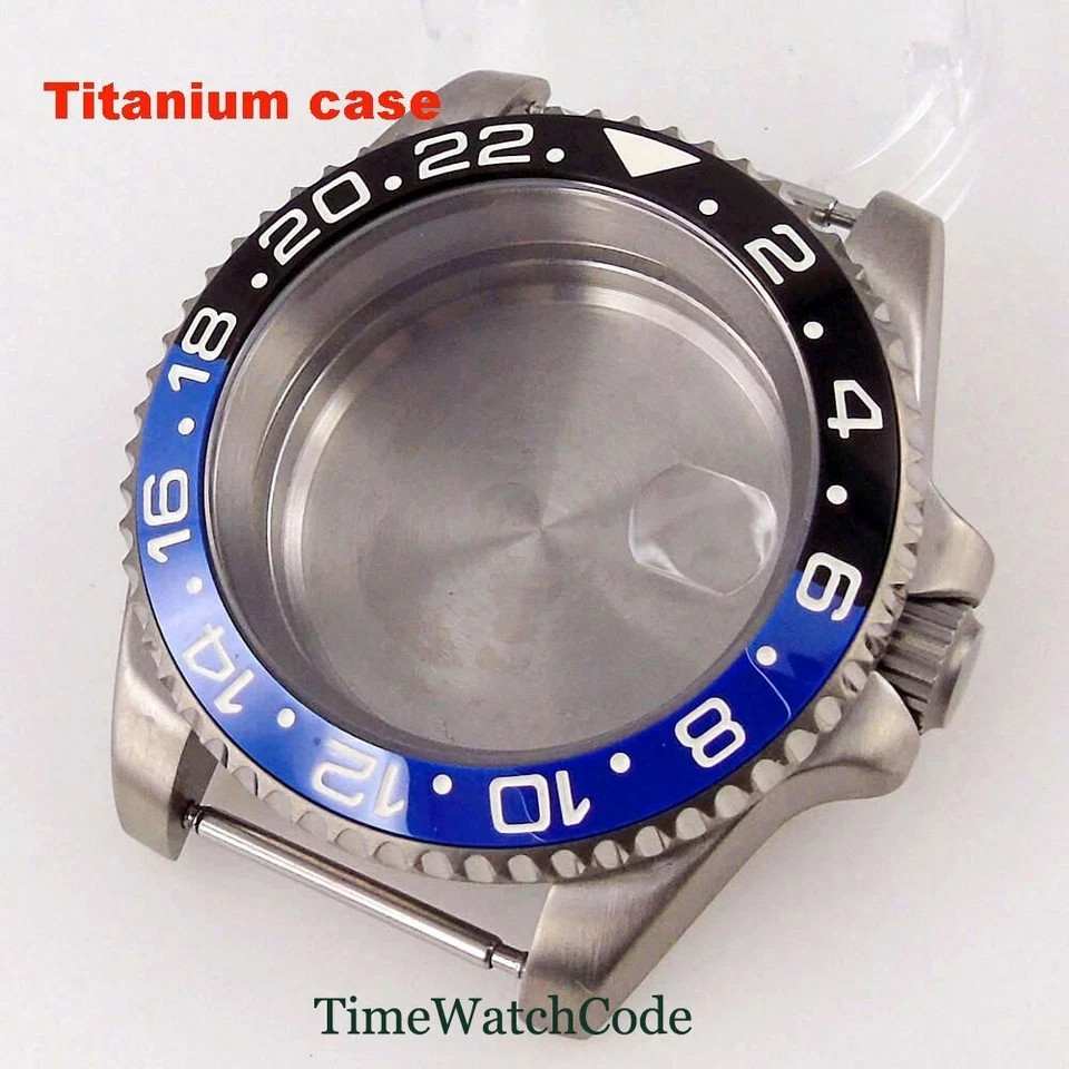 Titanium Watch Case 40mm 200m Waterproof Fit NH35 NH36 ETA2824 PT5000 Movement