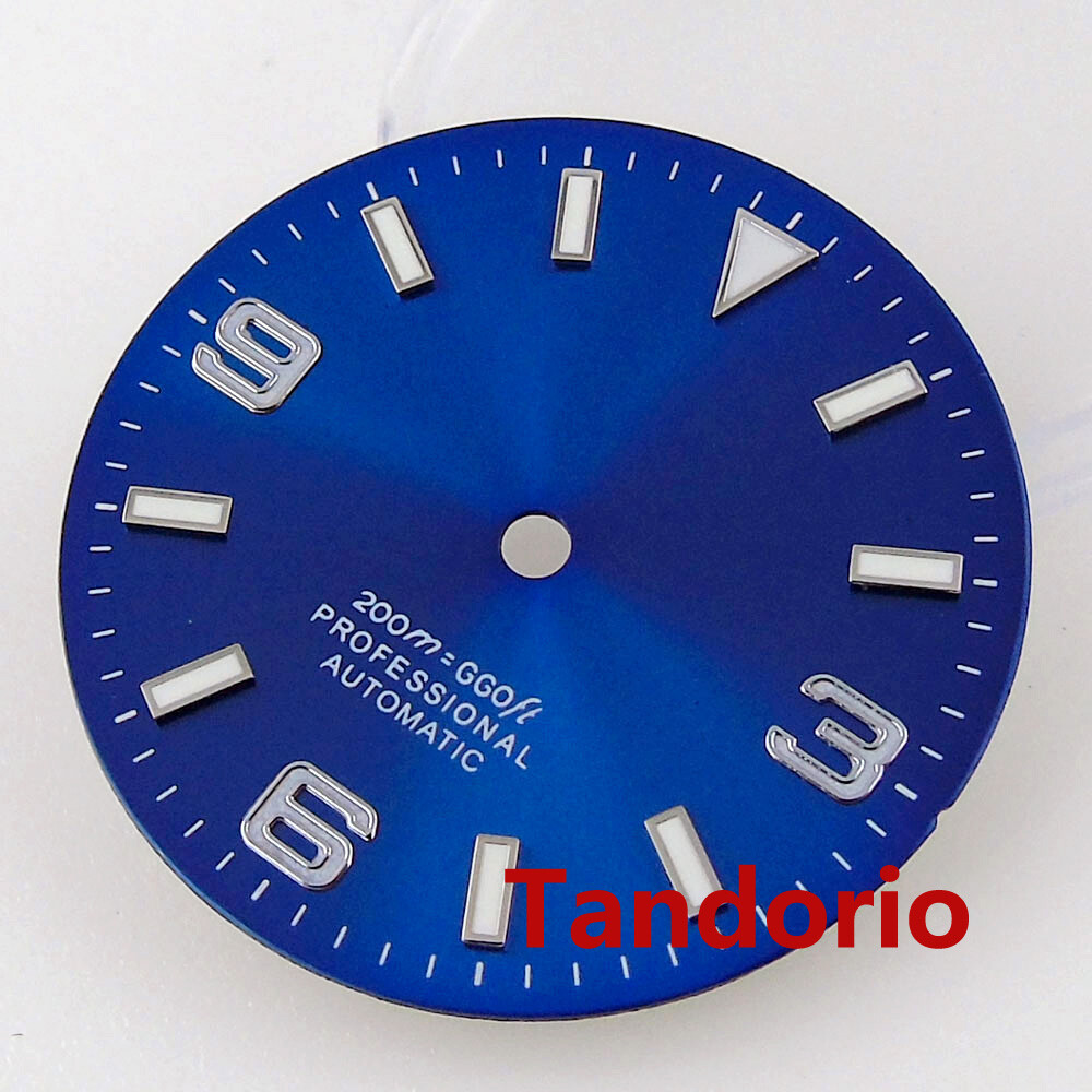 Bliger 29mm Watch Dial Face Fit NH35 NH36 Miyota 8215 ETA 2824 PT5000 Lume Index