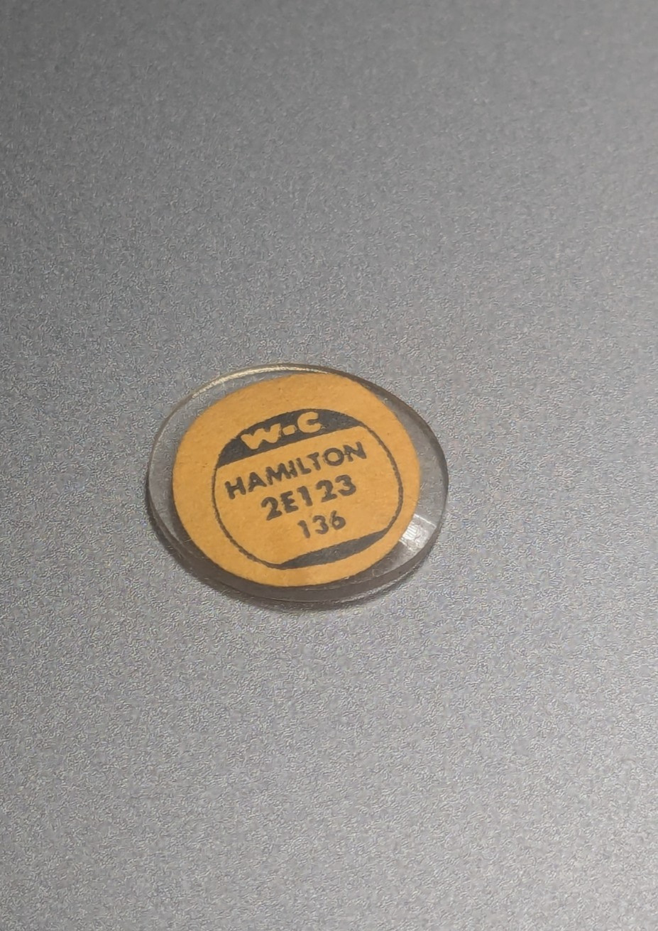 NOS W-C Watch Craft 2E123 Mineral Glass Domed Crystal Hamilton 12.3 x 13.6 MM