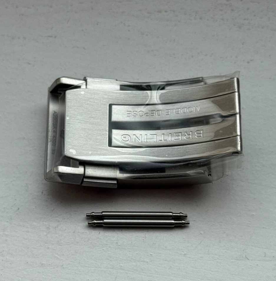 Genuine Breitling Steel Deployment Deployant Clasp Buckle 20mm Strap A20DSA.4