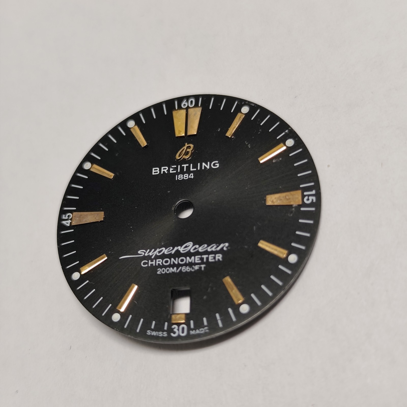 32 mm Breitling Watch Dail Swiss Made, PARTs Part REPAIRS #Y2